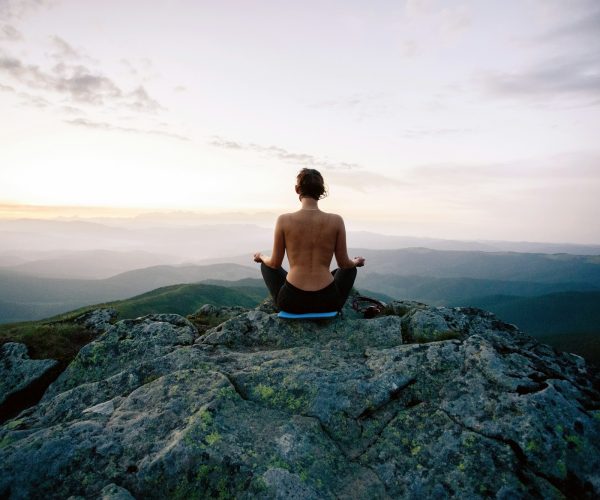 the meditation on cliff